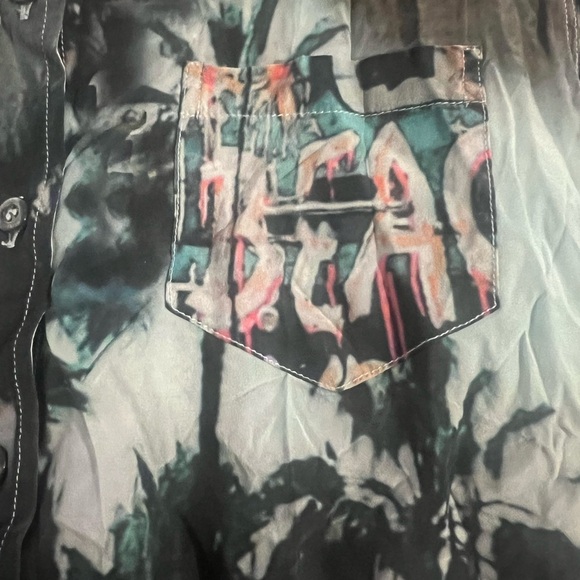 True Religion Artistic Graphic Button Down Shirt - Picture 4 of 7